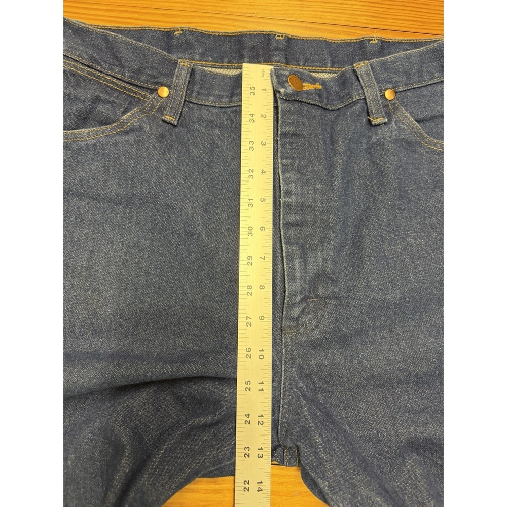 Wrangler 13MWZ Cowboy Cut Jeans Mens 36x38 Blue Denim Straight Leg Western - Picture 4 of 11